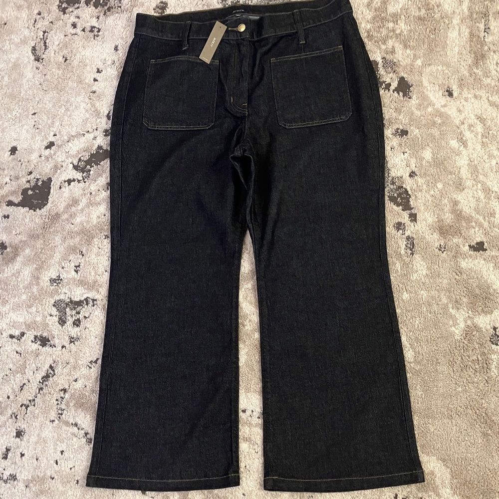 NWT! J. Crew Dark Denim Flare Jeans Size 33